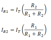 current divider formulad