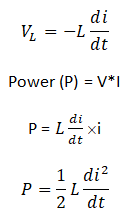 Power in an inductor