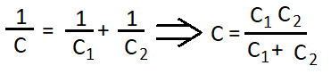 formula for two capacitor in series