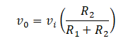 voltage divider formula
