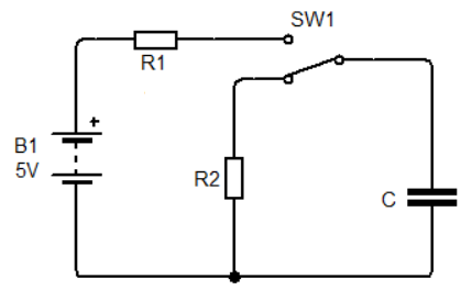 Capacitor discharging circuit