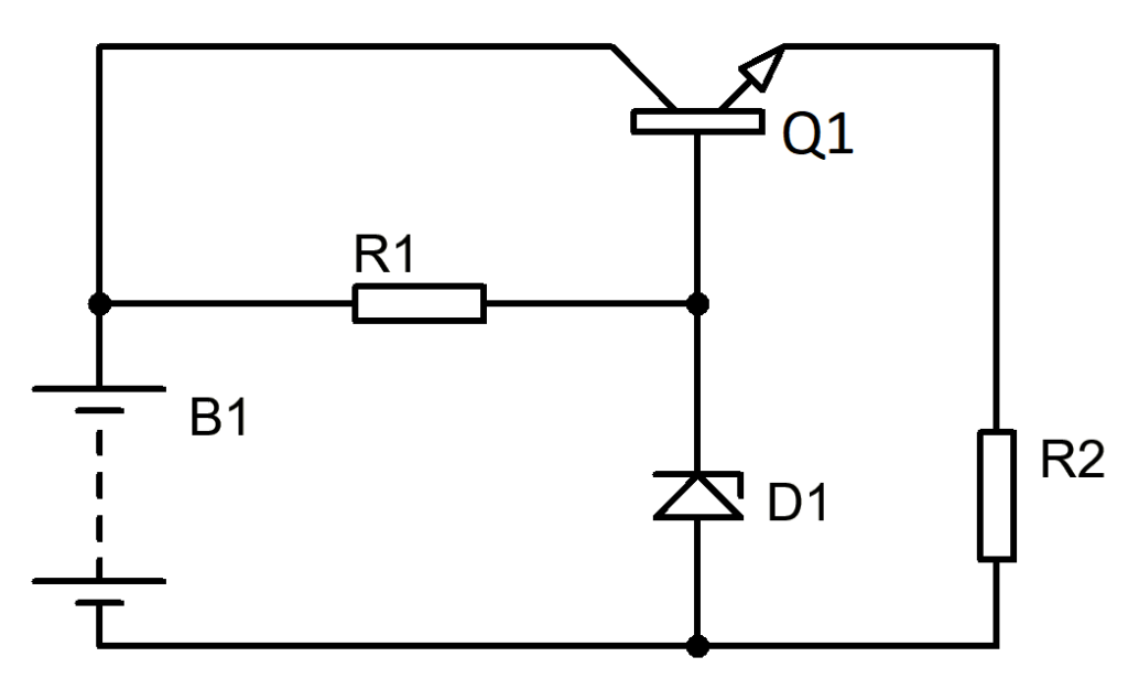Simple series voltage regulator